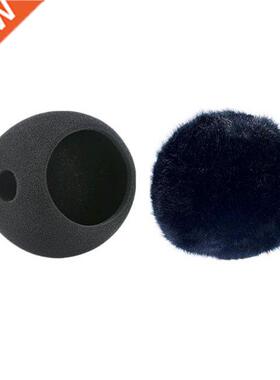 Foam Mic Cover Artificial Fur Mic Windscreen Muff for Blue S