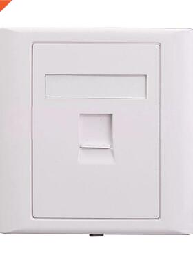 2Pcs Socket Faceplate Cat5e Network Keystone Cable Wall Jack