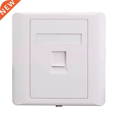 2Pcs Socket Faceplate Cat5e Network Keystone Cable Wall Jack