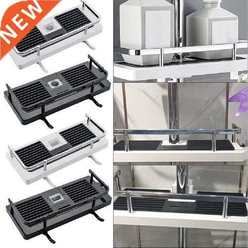 Shower Storage Rack Bathroom Pole Shelves Hol Detachable