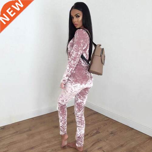 2021 Autumn Velvet Tracksuit Women Sets Two Piece Winter Vel