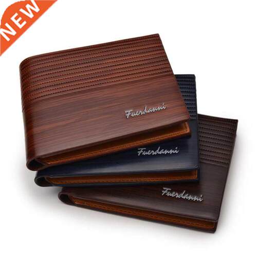 Vintage Men Leather Wallet Brand Luxury Short Slim Male Purs