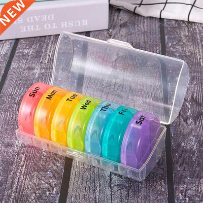 Large Capacity 14 Grids Detachable Portable Pill Storage Box