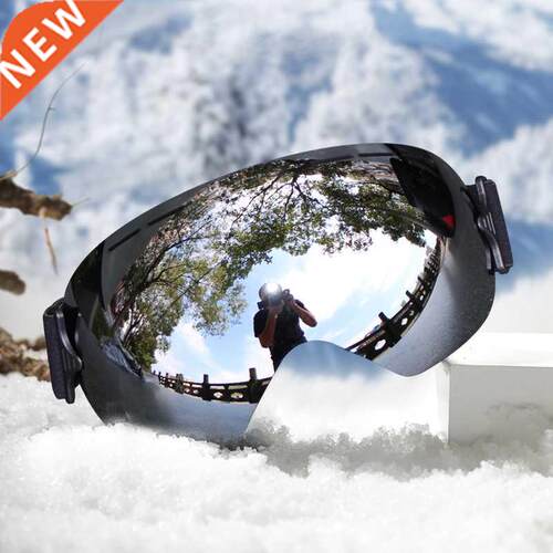 Professional Ski Goggles Men Mask Lens UV400 Adult Anti-fog