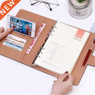 Business Meeting Record Loose Leaf Office Spiral Notebook Bi