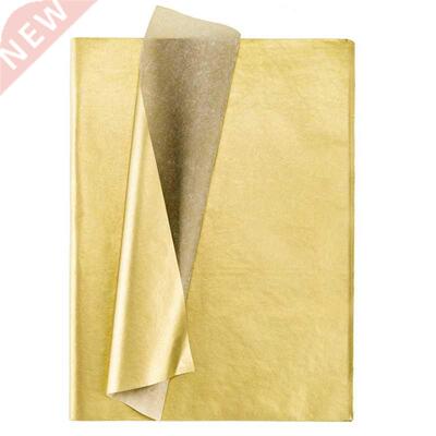 Gold Tissue Paper, 100 Sheets Metallic Gift Wrapping Paper F