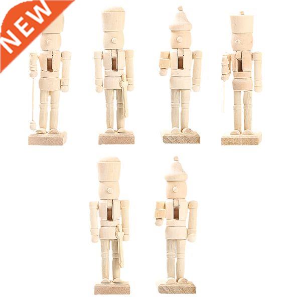 Nutcracker Wooden Ornaments Puppet Set Soldier Mini