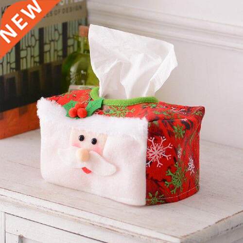 Christma Tissue Box Car Tissue Container Desktop Ornament