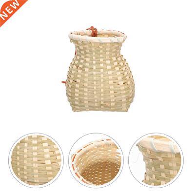 Woven Tea Basket Household Tea Leaves Container Storage