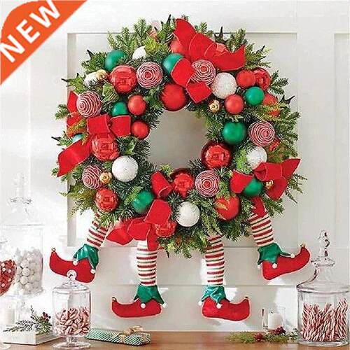 Christmas Plush Wreath GrinchPlush Leg Christmas Stuffed