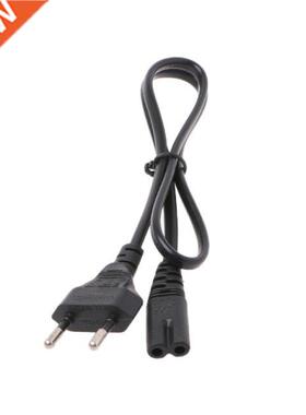 2-Prong Pin AC EU Power Supply Cable Lead Wire Power Cord Fo