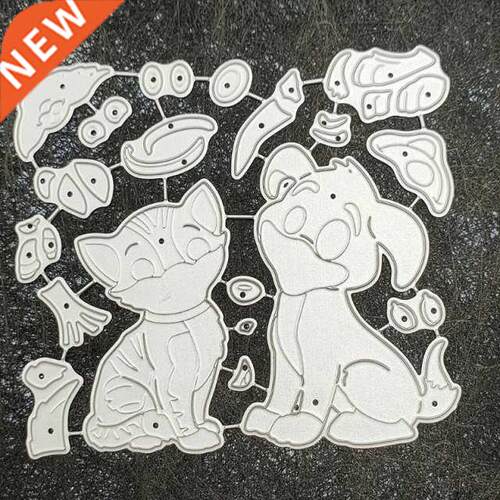 Cat and Dog Embossing  Stencil Carbon Steel Mould, Album