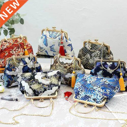 Women Butterfly Embrodery Evenng Bag Fashon Elegant Lade