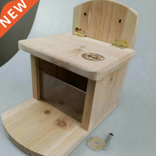 Hamster Squirrel Chinchilla Feeding House Wooden Munch Box F