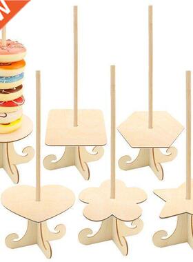 Wooden Donut Display and Doughnut Bagels Dessert Display