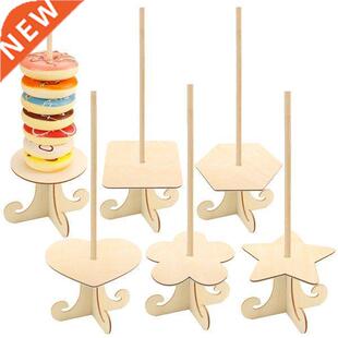 Wooden Donut Display and Doughnut Bagels Dessert Display