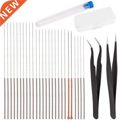 28Pcs 3D Printer Nozzle Cleaning Kit Steel Nozzle Needles &a