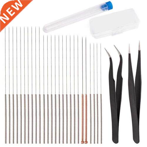 28Pcs 3D Printer Nozzle Cleaning Kit Steel Nozzle Needles &a