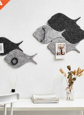 Cute Fish Shape Felt Letter Note Board Message Board Home