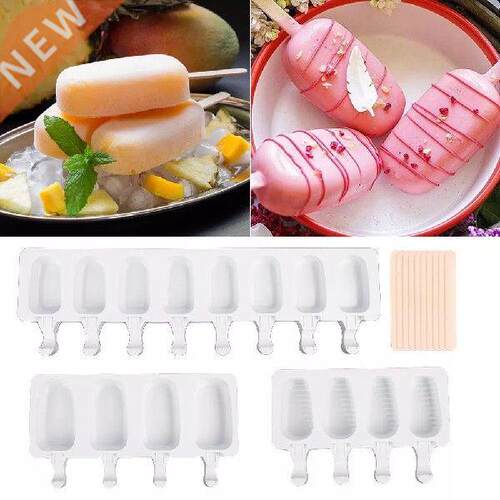 1PC Homemade Food Grade Silicone Ice Cre Molds 2 Size Ice