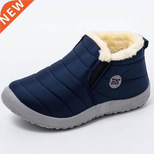 Fashion Women Shoes Plush Girls Winter Women Boots Round Toe