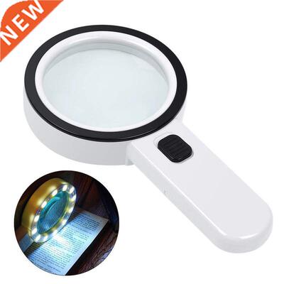Magnifying Glass With Light, 0X Handheld Large Magnifying G