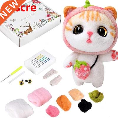 Christmas Needle Felt Kit Wool Starter Handcraft Tool With I