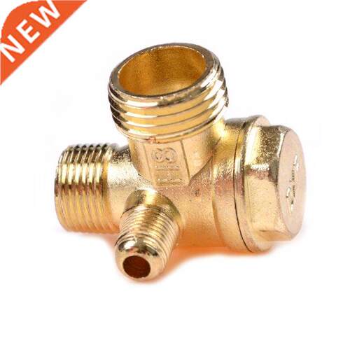 1PCS Thread 90 Degree 3 Port Brass Central Pneumatic Valves