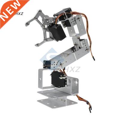Silver ROT3U Six-Degree-of-Freedom Aluminum Manipulator Robo