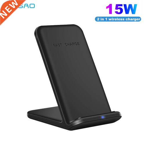 FDGAO 30W Qi Wireless Charger Stand 2 IN 1 QC 3.0 Fast Char
