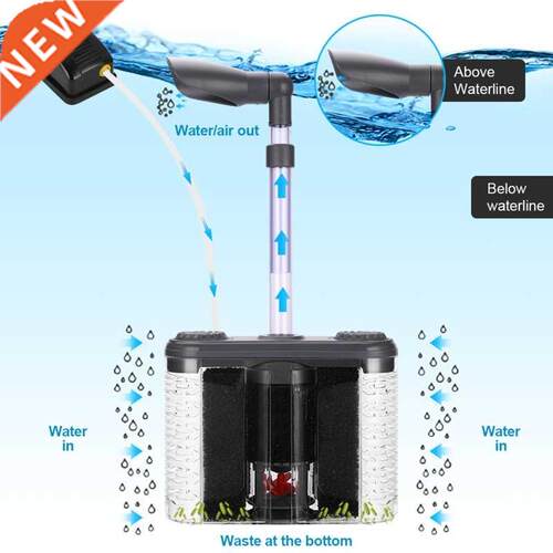 Aquarium Filter Sponge Silent Foam Filters Worked with Fish