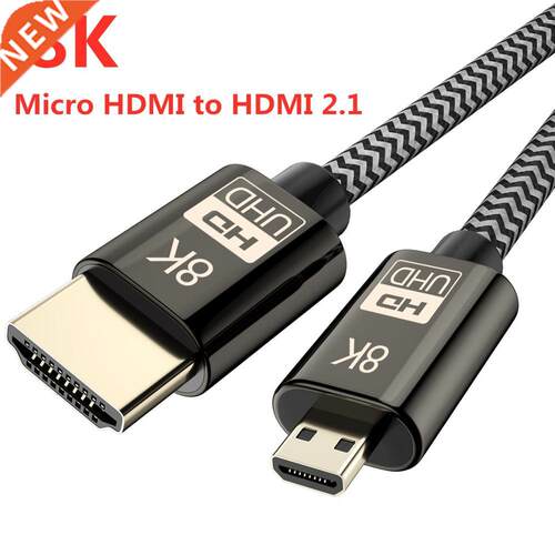 Micro HDMI to HDMI Cable High Speed 8K 60Hz Male to Male H