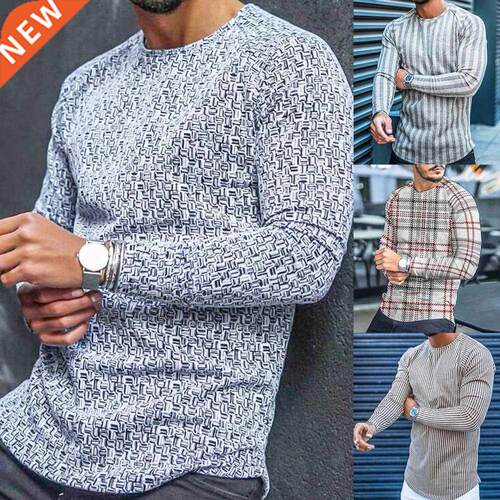 Richkeda Store New T-shirt Long Sleeve Slim Top Cotton Blend