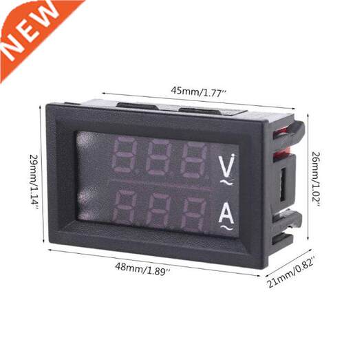 0.28 Digital Voltmeter Ammeter AC 60-500V 10A 50A 100A Cu