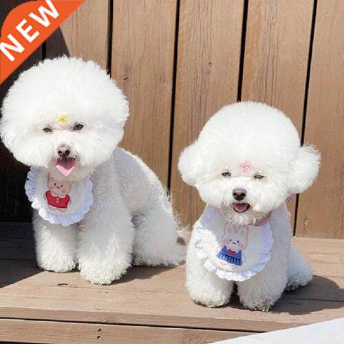 Skin-friendly Cute Printing Cartoon Adjustable Pets Bib for