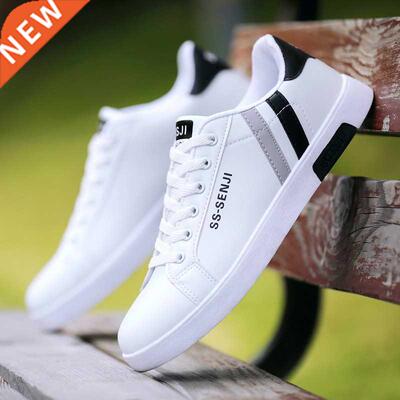 Hot PU Leather Spring Summer Sneakers Man Running Shoes for