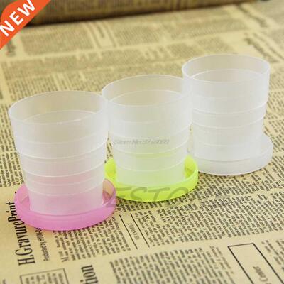 Portable Plastic Retractable Folding Cup Telescopic Collapsi