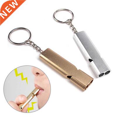 Dual-tube Survival Whistle 120 Decibels Portable Stainless S