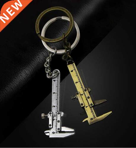 Mini Vernier Caliper Keychain Portable Tool Zinc Alloy Keych