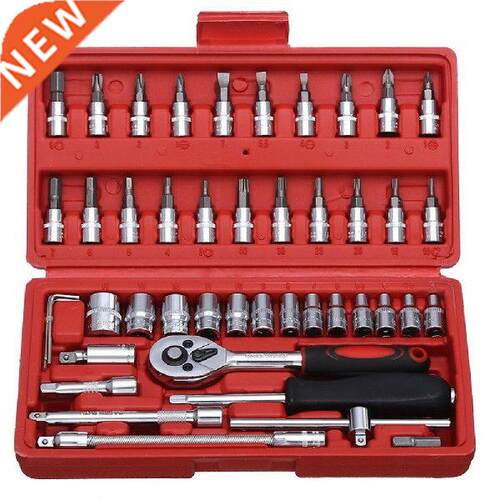 46pcs Socket Set Car Repair Tool Ratchet Spanner Wrench