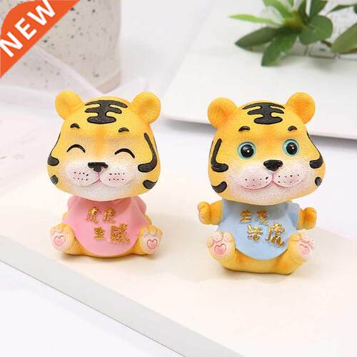 Tger Ornament Shakng Head Doll Toy for Home Bedroom