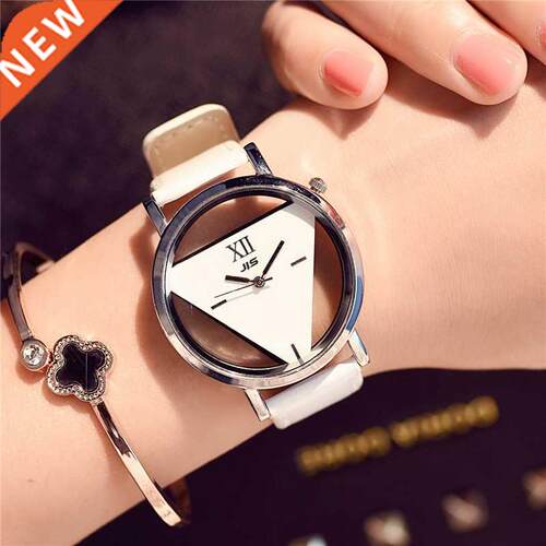 Hollow Triangle Dial Design Creative Watches Women Fashion
