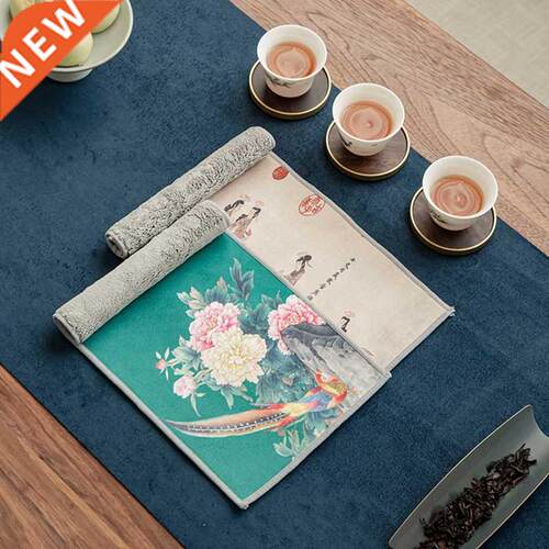 Painted Tea Towel Absorbent Rag Thickened Table Cleaning Hig