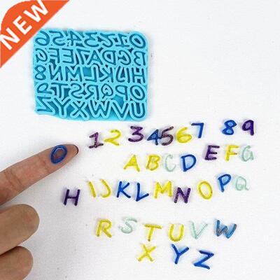 English Letters Number Pendant Casting Silicone Mould  Cr
