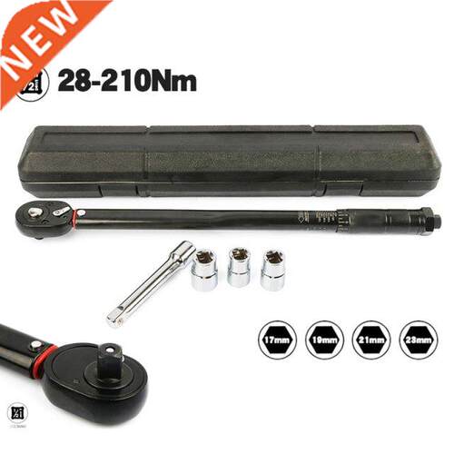 1/2'' Square Drive Torque Wrench 5-100 Ft-lb Two-Way Precise
