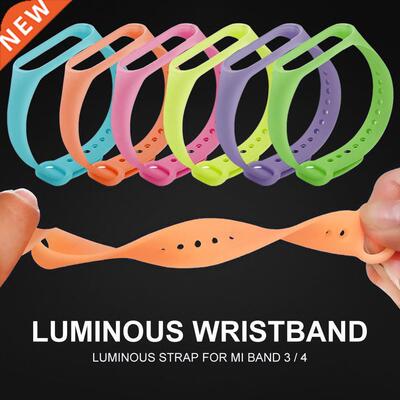 20mm Silicone Watch Band TPU Waterproof Smart Watch Luminous