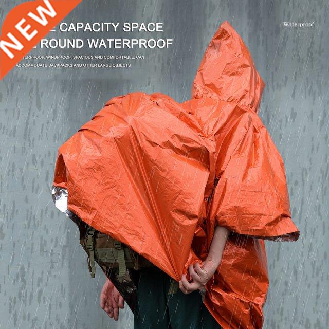 Alumnum Flm Emergency Rancoat Poncho PE Thckened Reflect