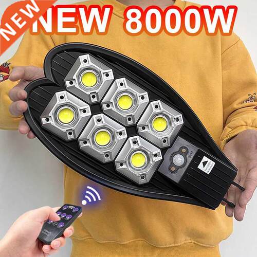 Newest 8000W Solar Led Light Outdoor 300COB Garden Light Wat