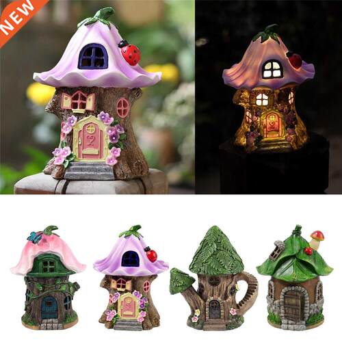 Craft Miniature Fairy Cottage Garden Light Fairy House