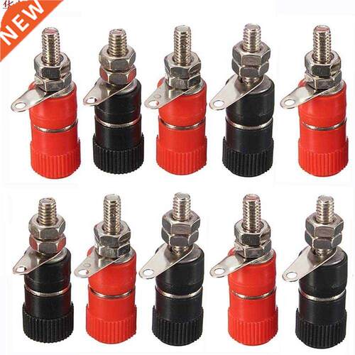 10Pcs 4mm Banana Socket Nickel-plated Link Post Nut Banana P